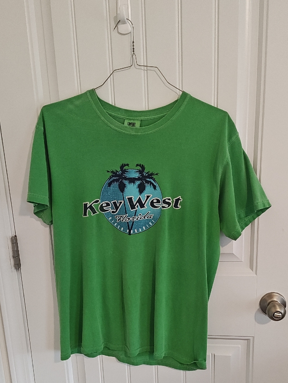 Unisex Comfort Colors Key West Florida Green Graphic  Short Sleeve Tee Shirt  M